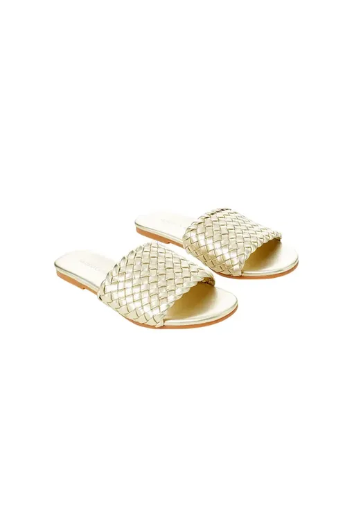 Сандалии Melissa Odabash Woven Slider CR Gold