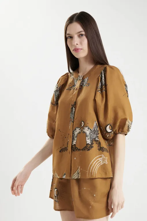 Блузки Las Surenas BalloonShirt_AW25 Almond