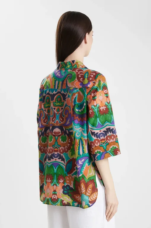 Блузки Marjolaine 3ATH5702 3143 IMP. VERT/JAUNE