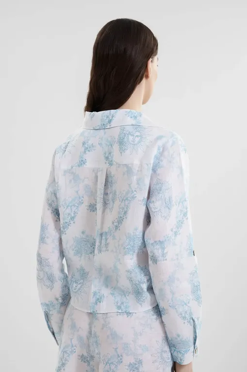 Блузки Positano Couture Nodo SOLE AZZURRO