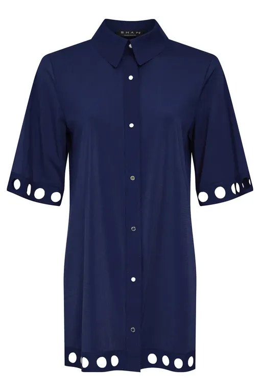 Блузки Shan 42630-85 530 Navy Curacao