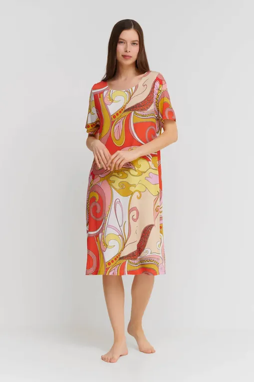 Платья Furstenberg 432/30453 471red.yellow.bunt
