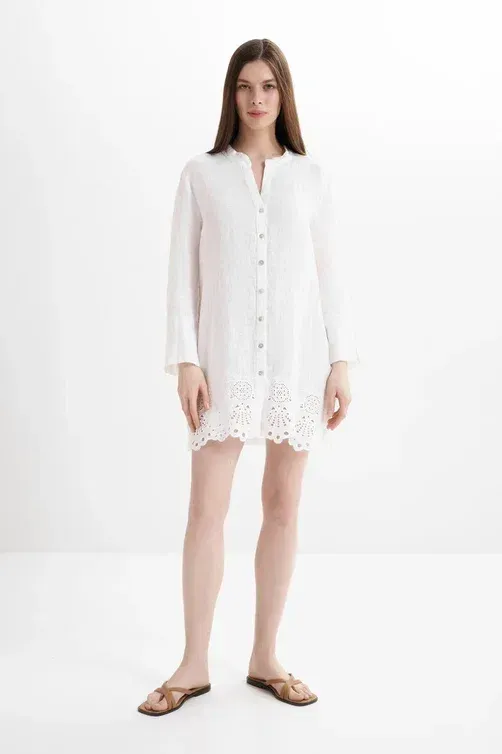 Туники LaFabbricaDelLino A40605 04 bianco