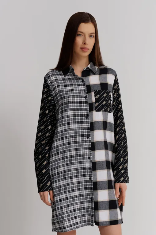 Халаты DKNY YI30021 005 Black Plaid