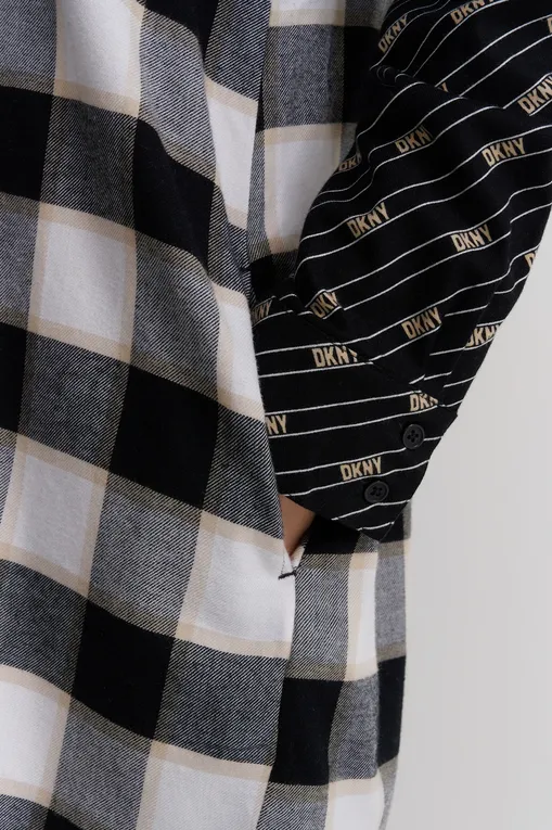 Халаты DKNY YI30021 005 Black Plaid