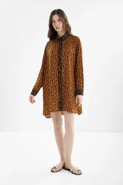 DKNY YI30081 208 BROWN PRINT