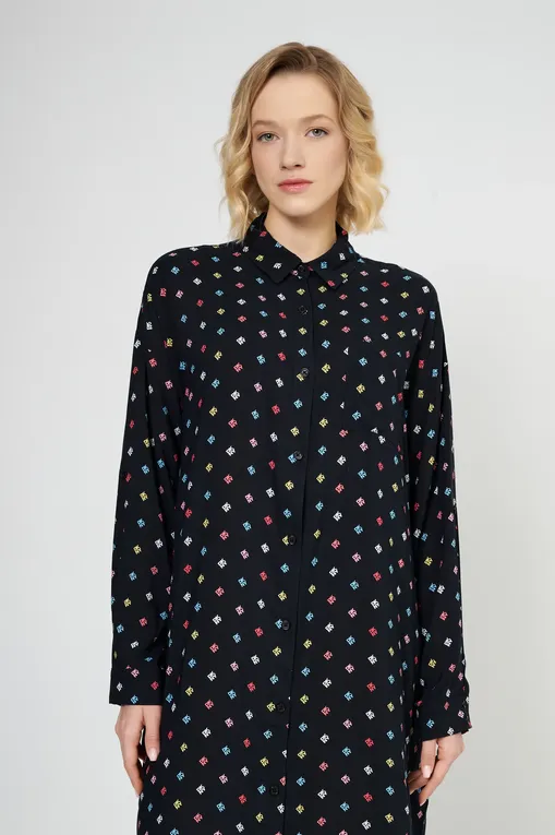 Халаты DKNY YI60043 006 Black Label Print