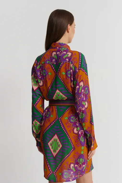 Халаты Miss Bikini V5015D ROVI VIOLA ETNICO ROMBI