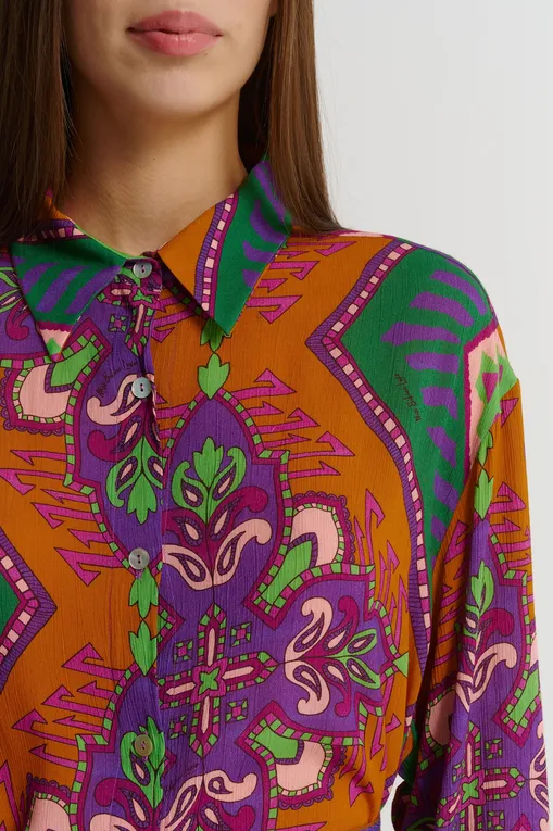 Халаты Miss Bikini V5015D ROVI VIOLA ETNICO ROMBI