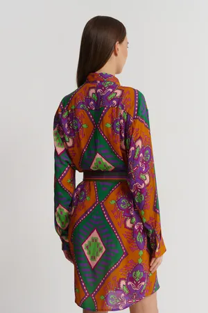 Miss Bikini V5015D ROVI VIOLA ETNICO ROMBI