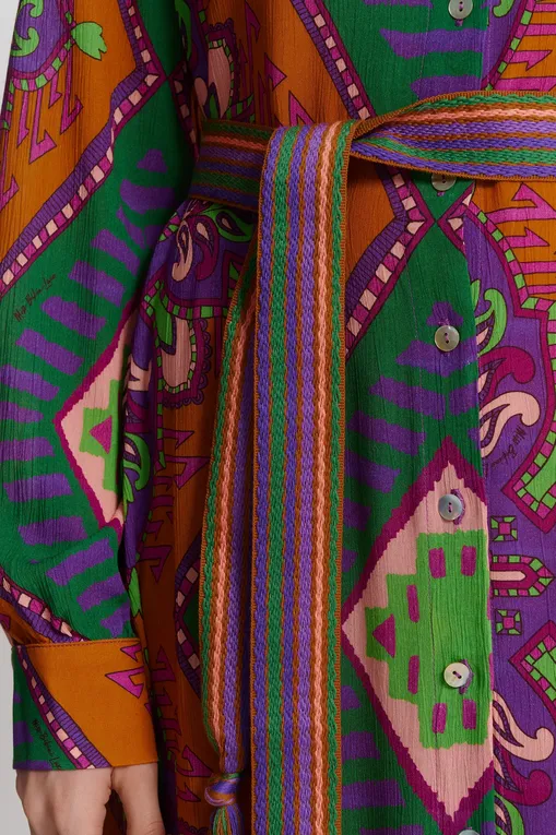 Халаты Miss Bikini V5030D ROVI VIOLA ETNICO ROMBI