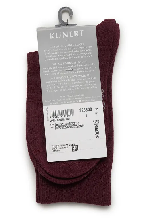 Носки KUNERT 110223500 1640 dark raisin
