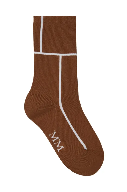 Носки MM by MaxMara CARDIFF 252655601 005 TOBACCO
