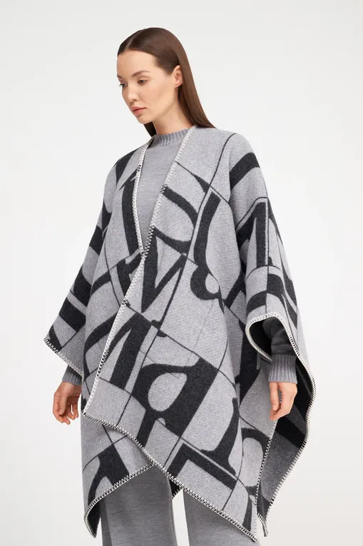 Палантины Max Mara Leisure DEREMI 242673603 002 DARK GREY