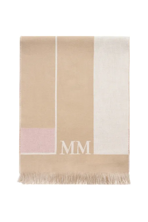 Шарфы MM by MaxMara CORONA 252654602 003 HAZELNUT BROWN