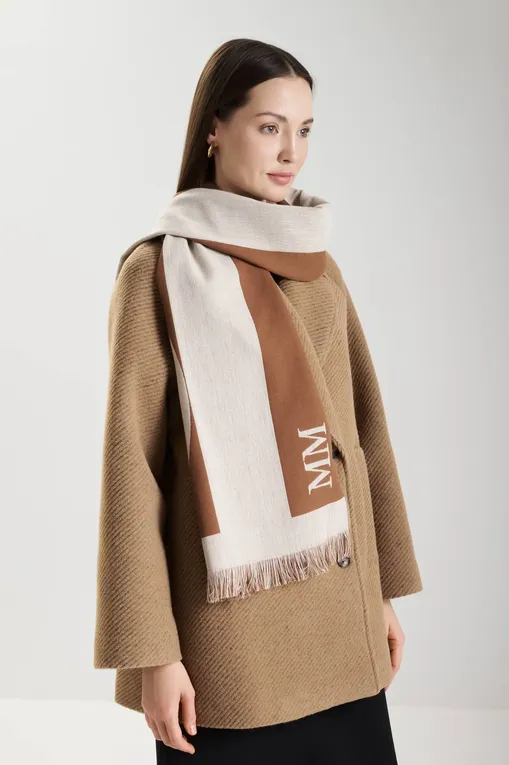 Шарфы MM by MaxMara CORONA 252654602 002 IVORY
