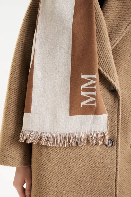 Шарфы MM by MaxMara CORONA 252654602 002 IVORY