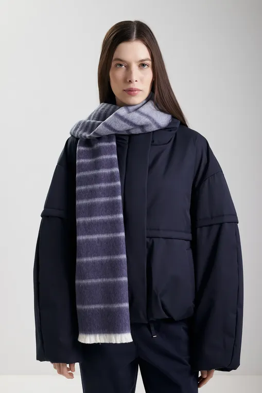 Шарфы MM by MaxMara DIADEMA 252654603 002 MIDNIGHTBLUE