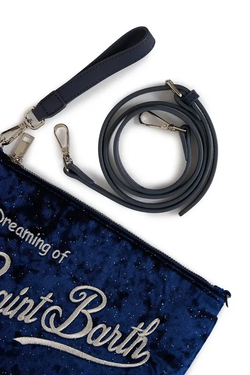 Сумки Mc2 Saint Barth PARISIENNEW VELVET MIDNIGHT 61 EMB