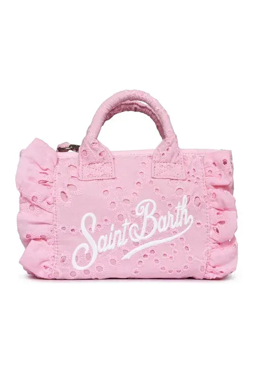 Сумки Mc2 Saint Barth VANITYMINIVOLANT COTTON FLOWER EMBROIDERY 21 EMB