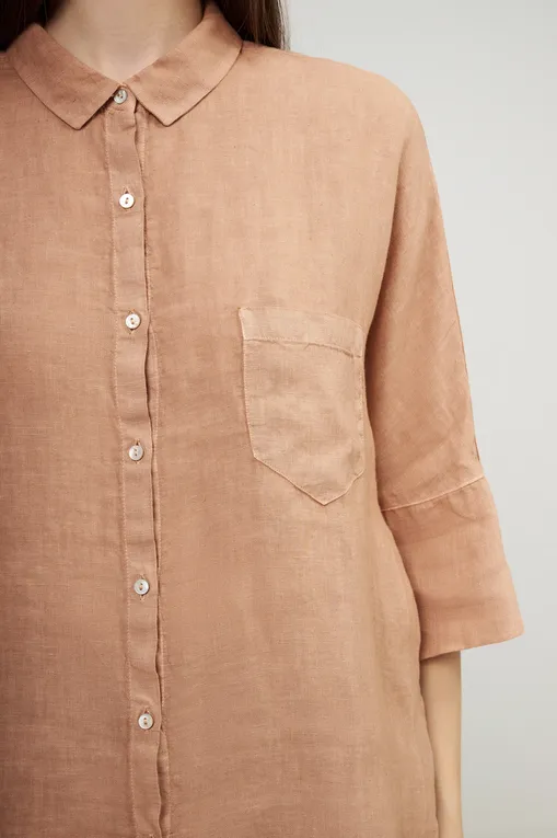 Блузки 120% Lino 32ALIW1286-000B317-0-00 000098 ROSE WOOD