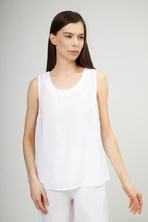 Блузки 120% Lino 32ALIW1PJD-000B317-0-00 000050 WHITE