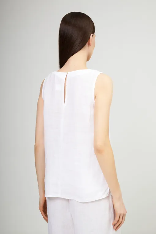 Блузки 120% Lino 32ALIW1PJD-000B317-0-00 000050 WHITE