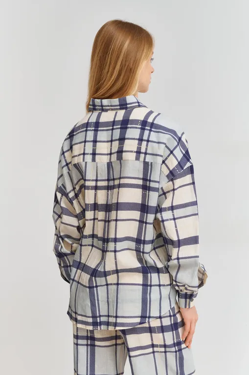 Лонгсливы BALLANTYNE BLH138 QVA03 BLU TARTAN 73664