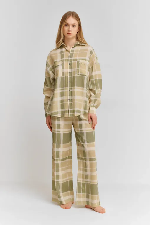 Лонгсливы BALLANTYNE BLH138 QVA03 SALVIA TARTAN 72692