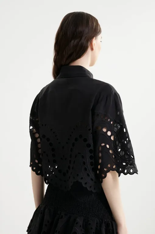 Блузки Charo Ruiz Ibiza 263200 Black Sealace