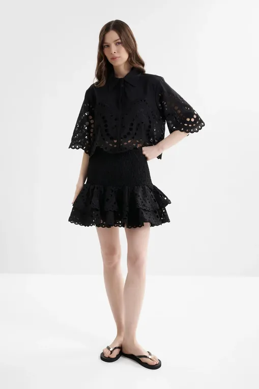 Блузки Charo Ruiz Ibiza 263200 Black Sealace