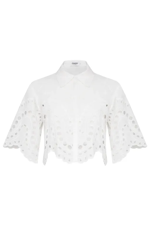 Блузки Charo Ruiz Ibiza 263200 White Sealace