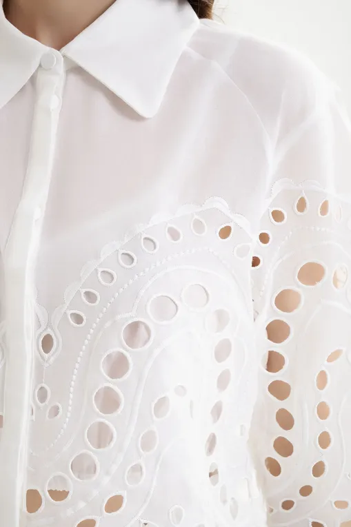 Блузки Charo Ruiz Ibiza 263200 White Sealace