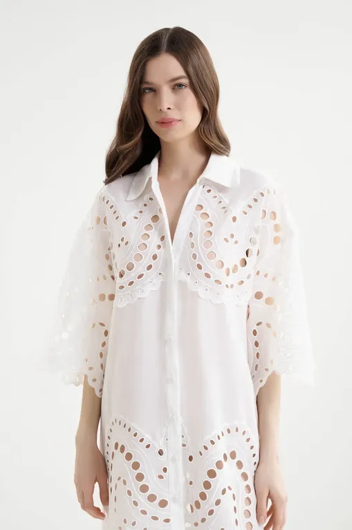Блузки Charo Ruiz Ibiza 263201 White Sealace