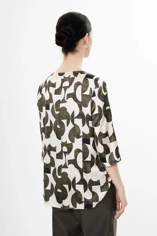 Блузки Diana Gallesi 2448R002998N 41 LATTE/MILITARE