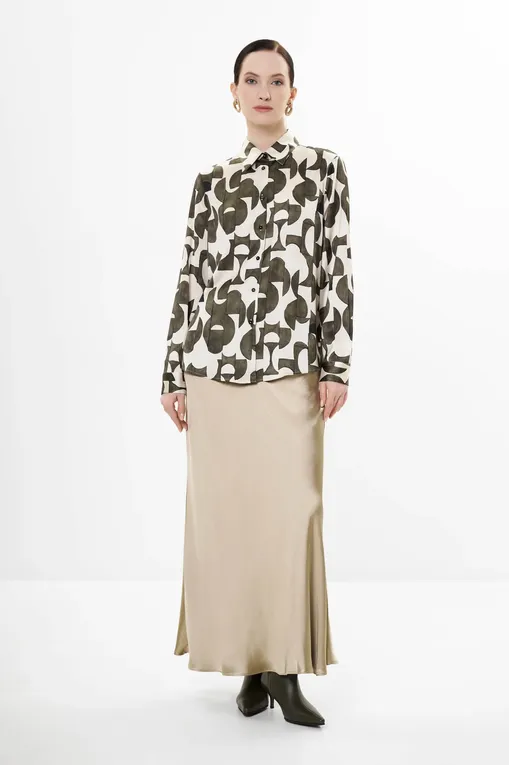 Блузки Diana Gallesi 5093R002977N 41 LATTE/MILITARE