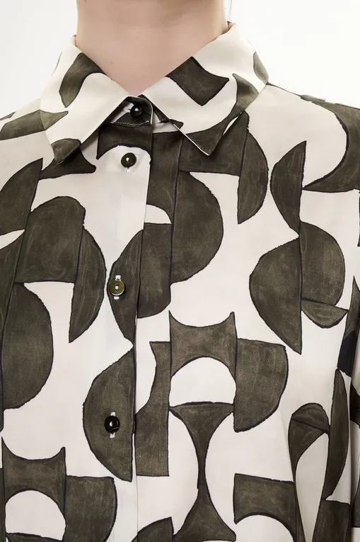 Блузки Diana Gallesi 5093R002977N 41 LATTE/MILITARE