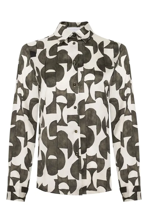 Блузки Diana Gallesi 5093R002977N 41 LATTE/MILITARE