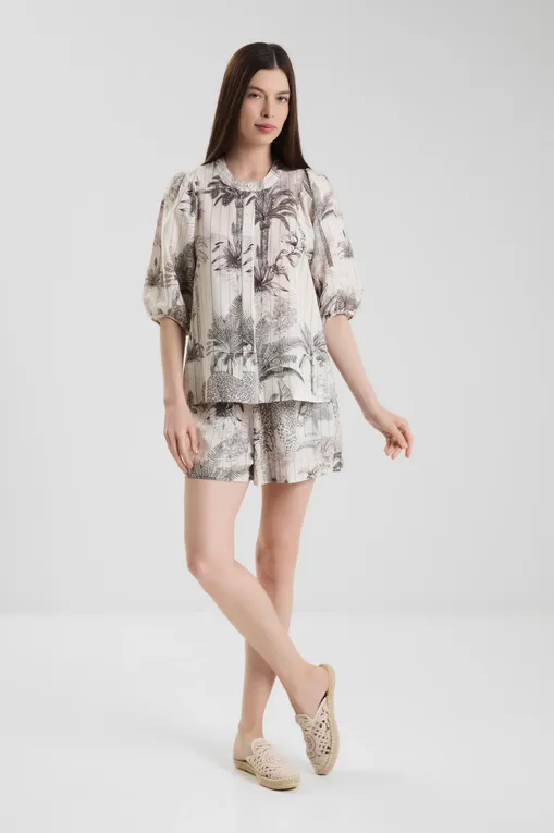 Блузки Las Surenas BalloonShirt_S25 Tropique Ecru