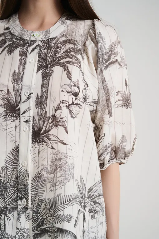 Блузки Las Surenas BalloonShirt_S25 Tropique Ecru