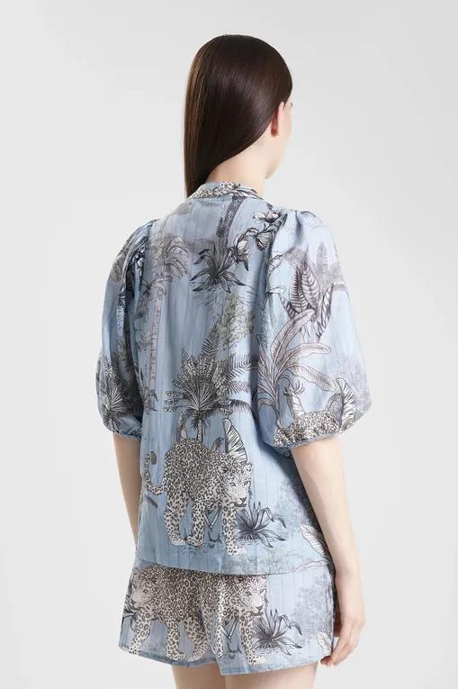 Блузки Las Surenas BalloonShirt_S25 Tropique Light blue