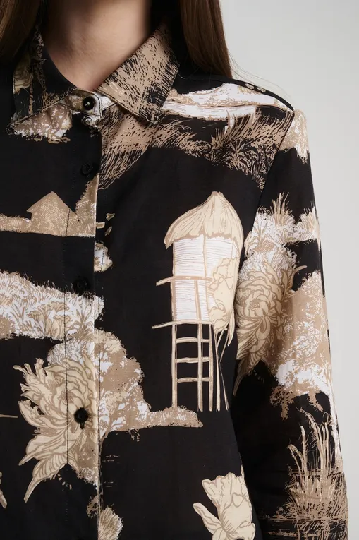 Блузки Las Surenas Shirt_S25 Thailand Black