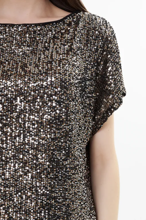 Блузки Luisa Viola 2517L000644N 022 NERO BRONZO