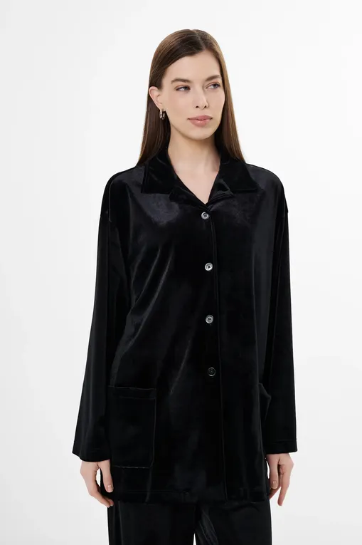 Блузки Luisa Viola 5314F000775N 033 NERO SOLIDO