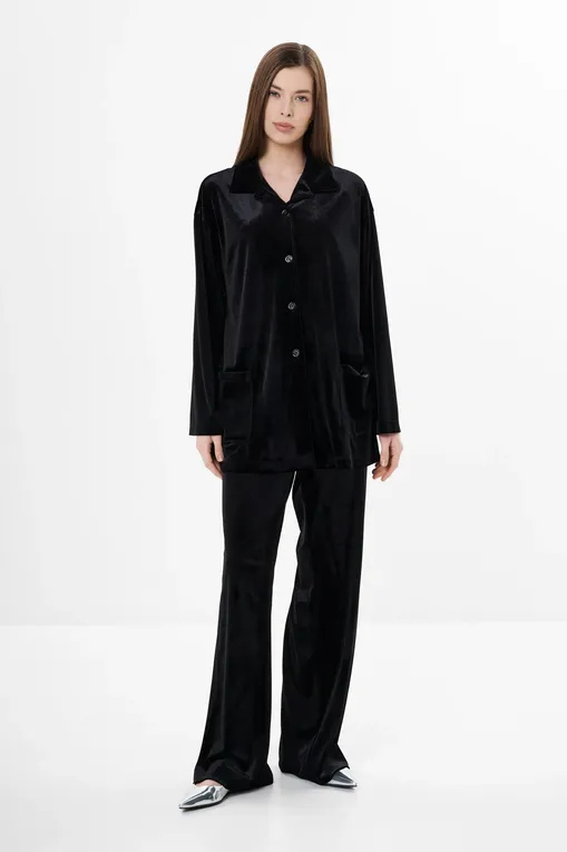 Блузки Luisa Viola 5314F000775N 033 NERO SOLIDO