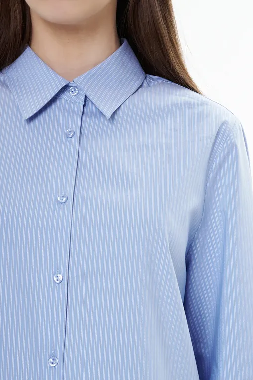 Блузки Luisa Viola 5324F000785N 001 STRIPED LIGHT BLUE