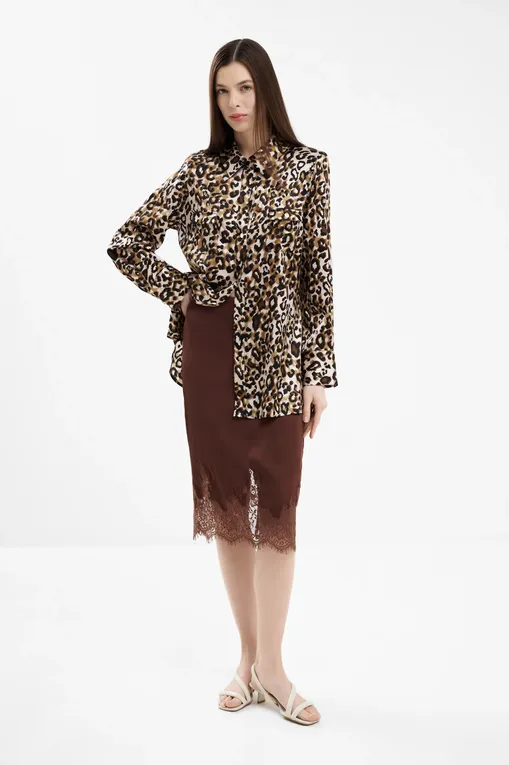 Блузки Marjolaine 4AMB5701 0193 Imprime Panthere