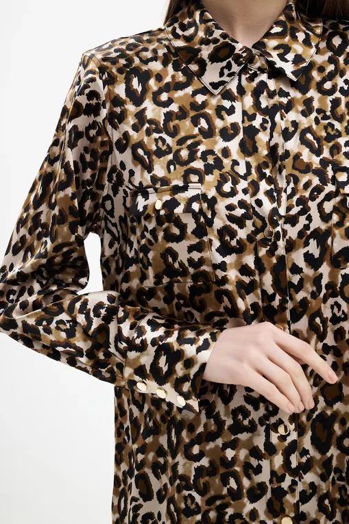 Блузки Marjolaine 4AMB5701 0193 Imprime Panthere