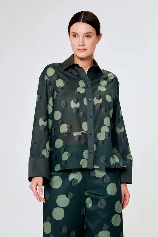 Блузки Max Mara Leisure ZANORA 241611101 002 DARK GREEN