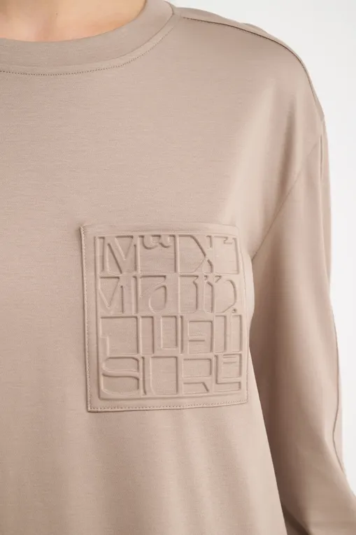 Лонгсливы Max Mara Leisure DRAGHI 242694608 002 TURTLEDOVE